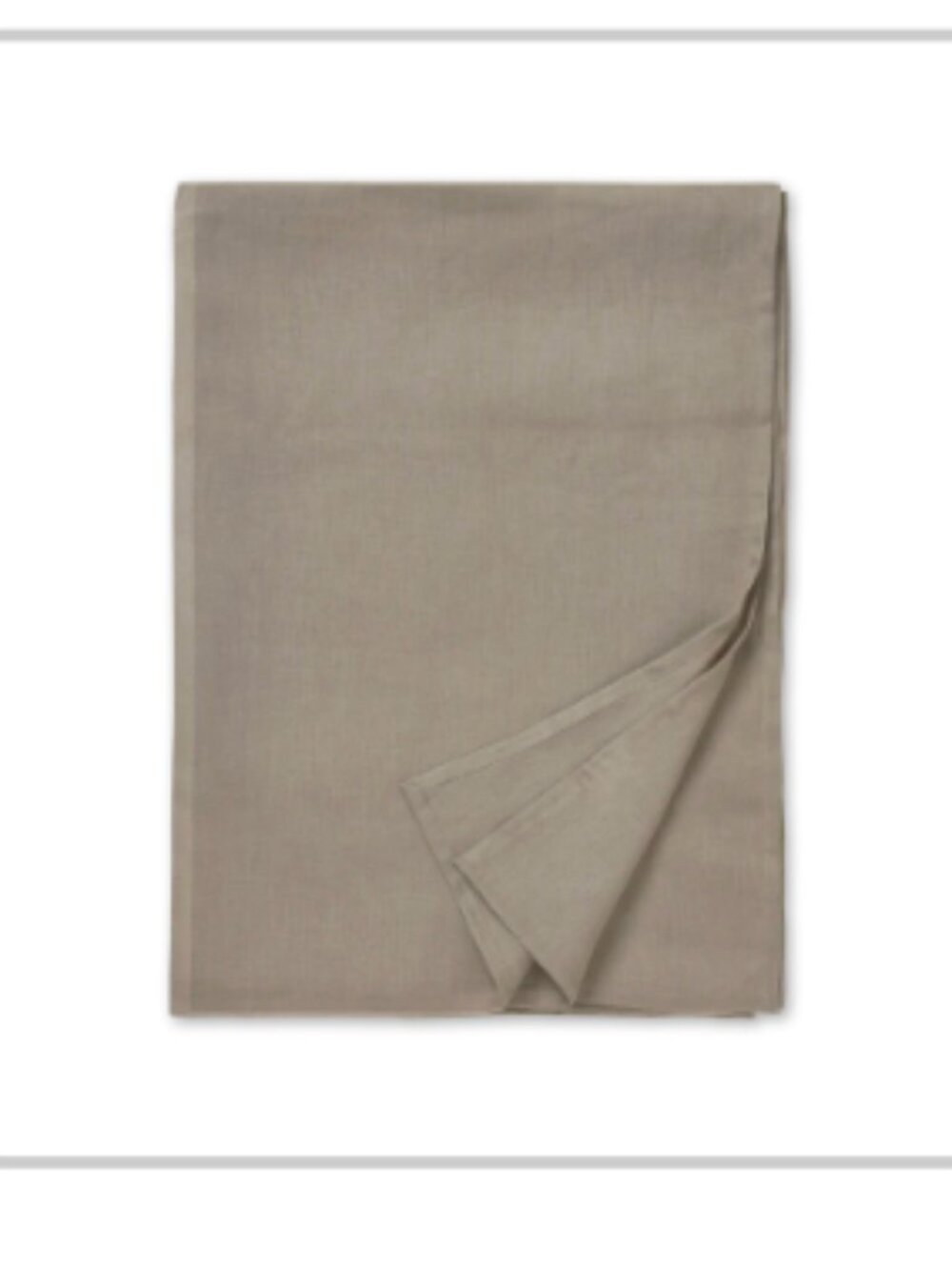 Sembla Linen Flat Sheet (King) - Cuttack Silver - Picture 2 of 2